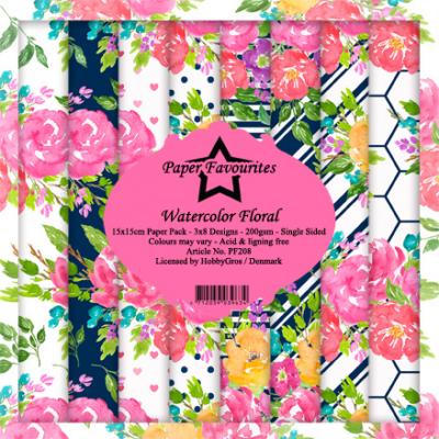 Dixi Craft Paper Favourites Watercolor Floral Designpapiere - Paper Pack